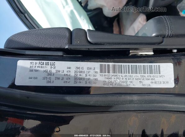1C4RJFBG7JC508032 2018 JEEP GRAND CHEROKEE Black Vista del compartimento del motor