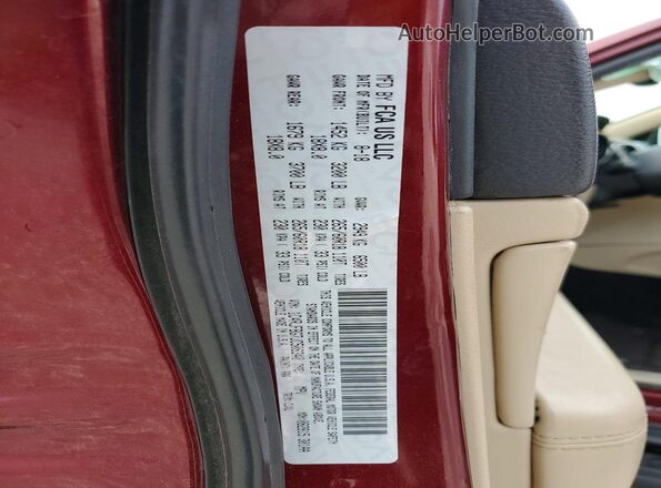 1C4RJFBG7JC508340 2018 JEEP GRAND Burgundy Սալոնի 360 աստիճան տեսք