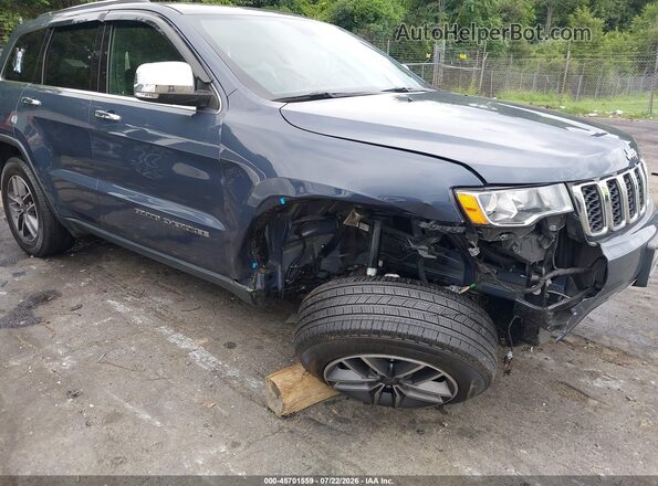 1C4RJFBG7KC730698 2019 JEEP GRAND CHEROKEE Blue Вид спереду