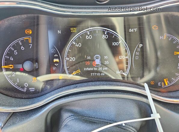 1C4RJFBG7MC800767 2021 JEEP GRAND Black ხელსაწყოთა პანელის ხედი