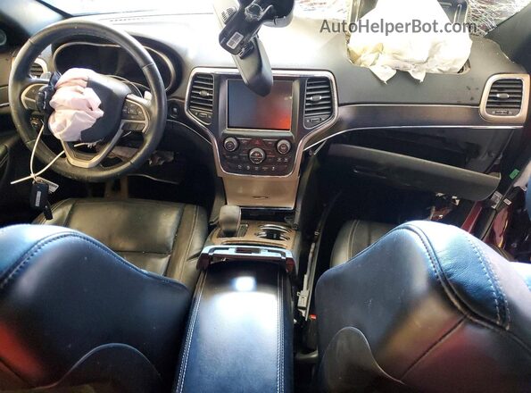 1C4RJFBG8GC348588 2016 JEEP GRAND Burgundy Вид панелі приладів