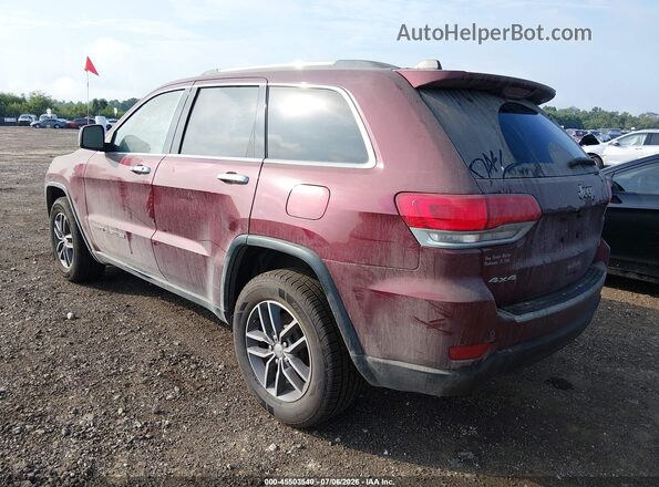 1C4RJFBG8HC635284 2017 JEEP GRAND CHEROKEE Burgundy Հետևի ձախ