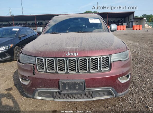 1C4RJFBG8HC635284 2017 JEEP GRAND CHEROKEE Burgundy Սարքավորումների վահանակի տեսք