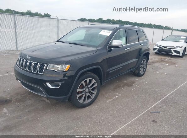 1C4RJFBG8JC136104 2018 JEEP GRAND CHEROKEE Black Առջևի ձախ երեք քառորդ տեսարան