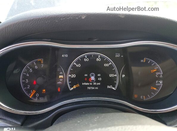 1C4RJFBG8JC236087 2018 JEEP GRAND Blue Instrument cluster view