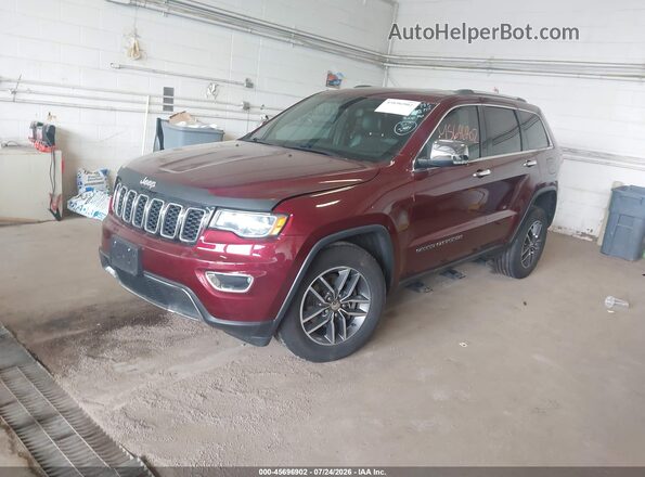 1C4RJFBG8JC402124 2018 JEEP GRAND CHEROKEE Красный Передняя левая четверть