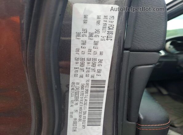1C4RJFBG9GC365495 2016 JEEP GRAND Gray Widok naklejki z numerem VIN