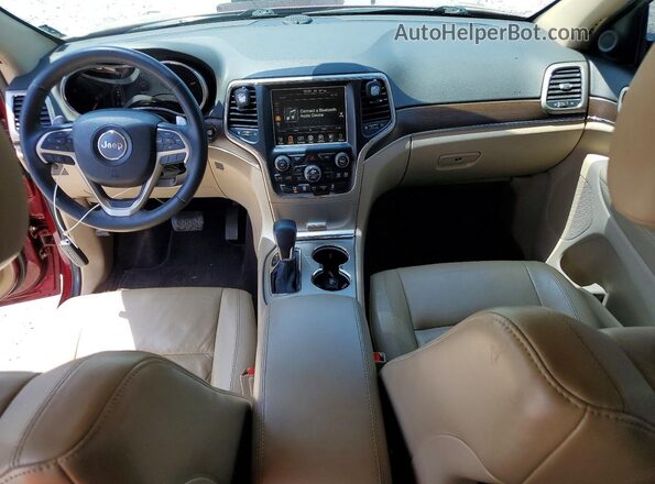 1C4RJFBG9GC461840 2016 JEEP GRAND Бордовый Вид панели приборов