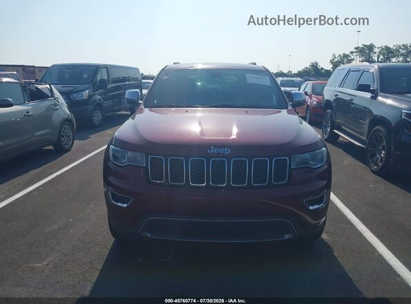 1C4RJFBG9HC853492 2017 JEEP GRAND CHEROKEE Maroon Widok zestawu wskaźników