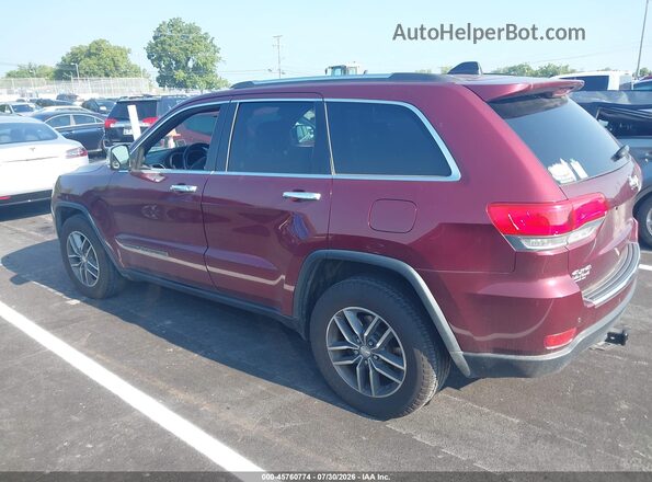 1C4RJFBG9HC853492 2017 JEEP GRAND CHEROKEE Maroon Widok wnętrza 360 stopni