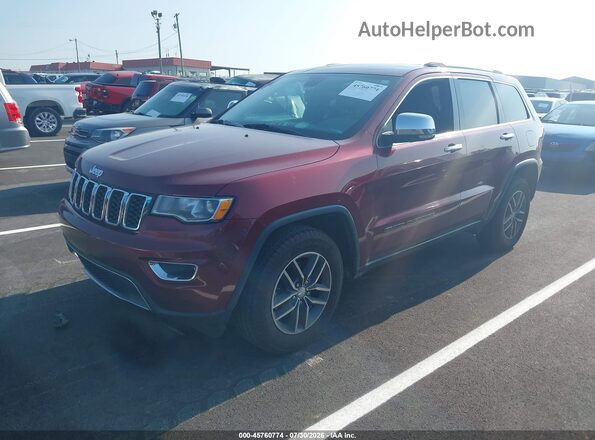 1C4RJFBG9HC853492 2017 JEEP GRAND CHEROKEE Maroon Przód lewy