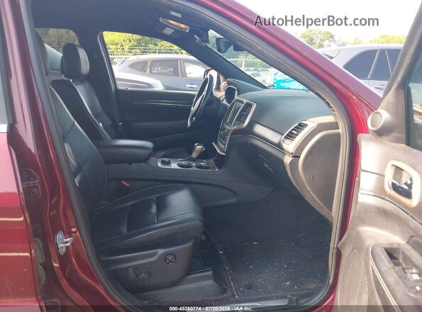 1C4RJFBG9HC853492 2017 JEEP GRAND CHEROKEE Maroon Widok wnętrza z przodu