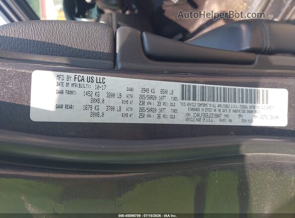 1C4RJFBG9JC219847 2018 JEEP GRAND CHEROKEE Gray Engine compartment view