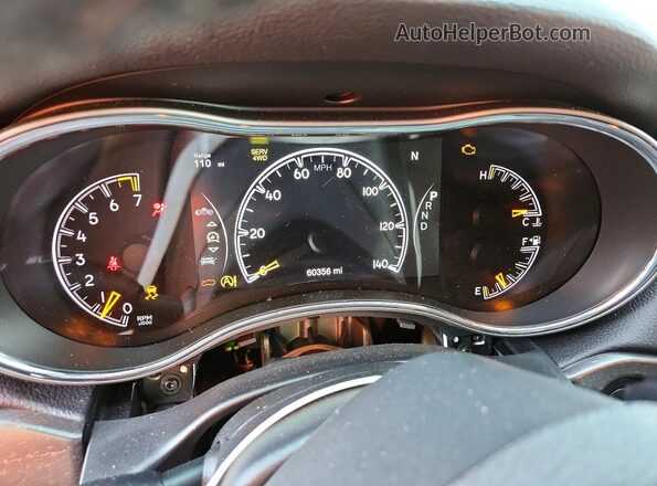 1C4RJFBG9JC450134 2018 JEEP GRAND Black ხელსაწყოთა პანელის ხედი