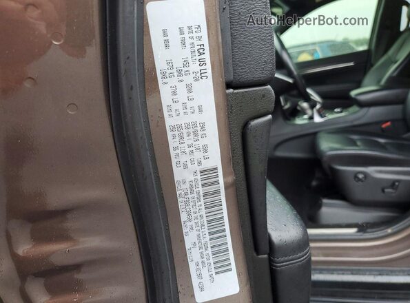 1C4RJFBG9LC304500 2020 JEEP GRAND Brown VIN კოდის სტიკერის ხედი