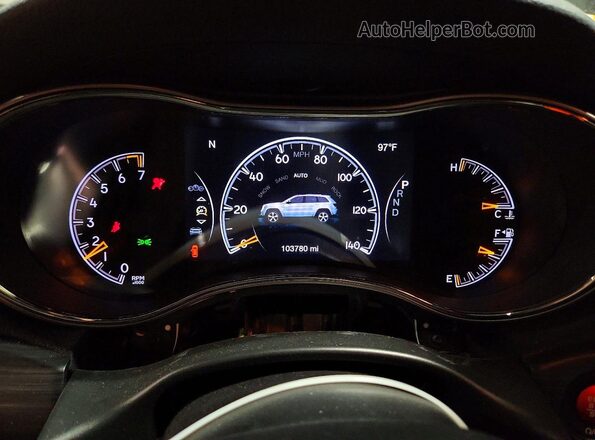 1C4RJFBG9LC388642 2020 JEEP GRAND Black Instrument cluster view