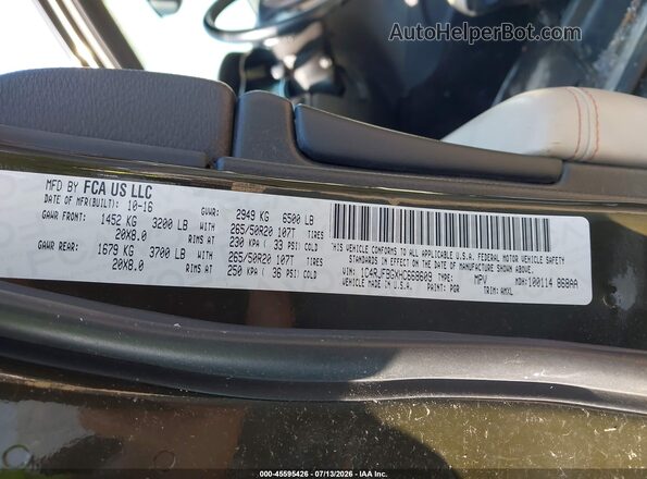 1C4RJFBGXHC668609 2017 JEEP GRAND CHEROKEE Gray Vista del compartimento del motor