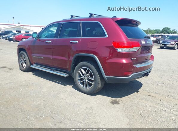 1C4RJFBGXHC863304 2017 JEEP GRAND CHEROKEE Maroon Tył lewy