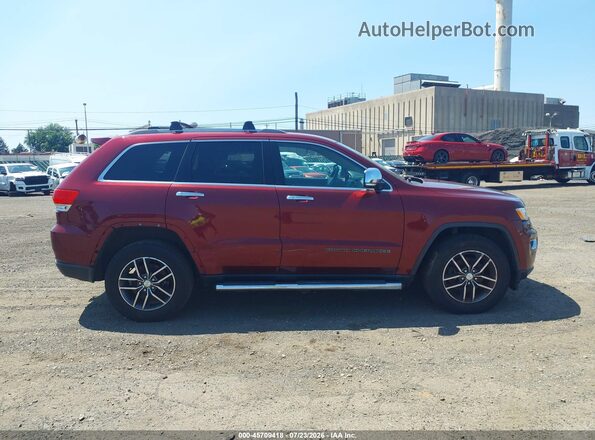 1C4RJFBGXHC863304 2017 JEEP GRAND CHEROKEE Maroon Widok wnętrza z tyłu