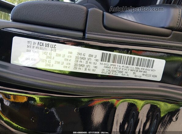 1C4RJFBGXKC728945 2019 JEEP GRAND CHEROKEE Black Engine compartment view