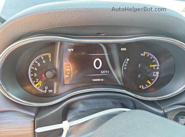 1C4RJFBGXKC794623 2019 JEEP GRAND Gray ხელსაწყოთა პანელის ხედი