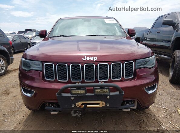 1C4RJFBT4JC284666 2018 JEEP GRAND CHEROKEE Burgundy Instrument cluster view