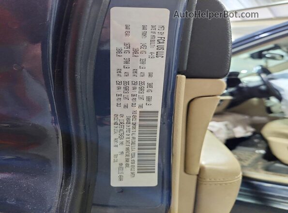 1C4RJFBTXKC754524 2019 JEEP GRAND Blue Vista de la etiqueta del VIN