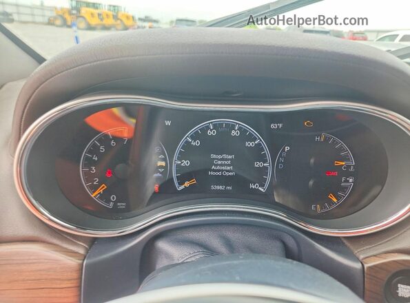 1C4RJFCG2GC465291 2016 JEEP GRAND Charcoal Instrument cluster view