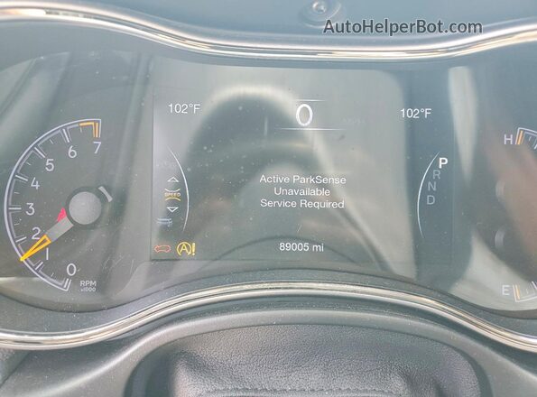 1C4RJFCG4KC716806 2019 JEEP GRAND White Vista del cuadro de instrumentos