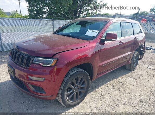 1C4RJFCG5JC179846 2018 JEEP GRAND CHEROKEE Темно-бордовый Передняя левая четверть