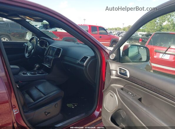 1C4RJFCG5JC179846 2018 JEEP GRAND CHEROKEE Темно-бордовый Вид салона спереди
