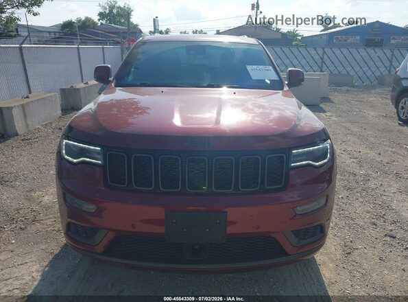 1C4RJFCG5JC179846 2018 JEEP GRAND CHEROKEE Темно-бордовый Вид щитка приборов