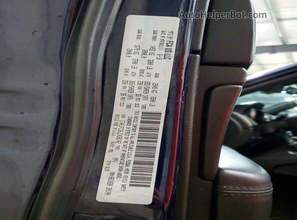 1C4RJFCG6JC436142 2018 JEEP GRAND Blue Vista de la etiqueta del VIN