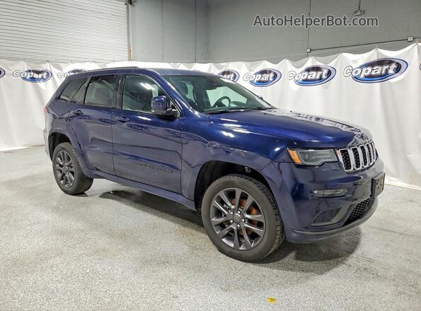 1C4RJFCG6JC436142 2018 JEEP GRAND Blue Delantero derecho