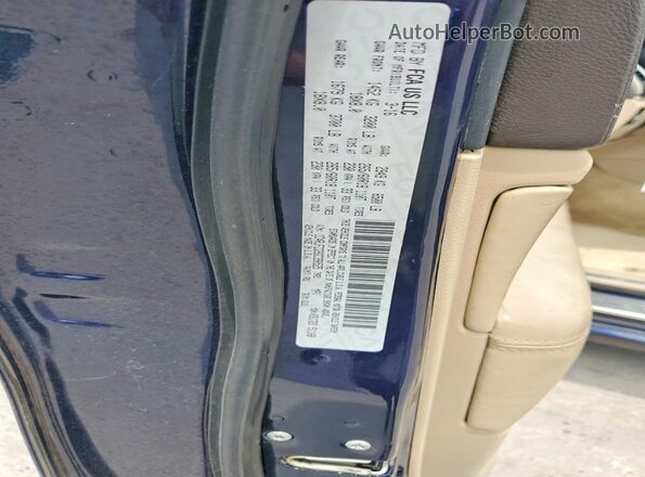 1C4RJFCG9GC390525 2016 JEEP GRAND Blue VIN sticker view