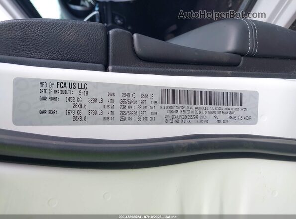 1C4RJFCG9KC552243 2019 JEEP GRAND CHEROKEE White Widok komory silnika