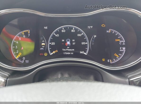 1C4RJFCT1GC417522 2016 JEEP GRAND CHEROKEE Black Հետևի նստատեղերի տեսք