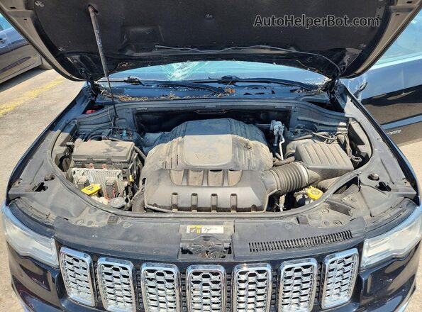1C4RJFCT2HC818062 2017 JEEP GRAND Black ძრავის განყოფილების ხედი