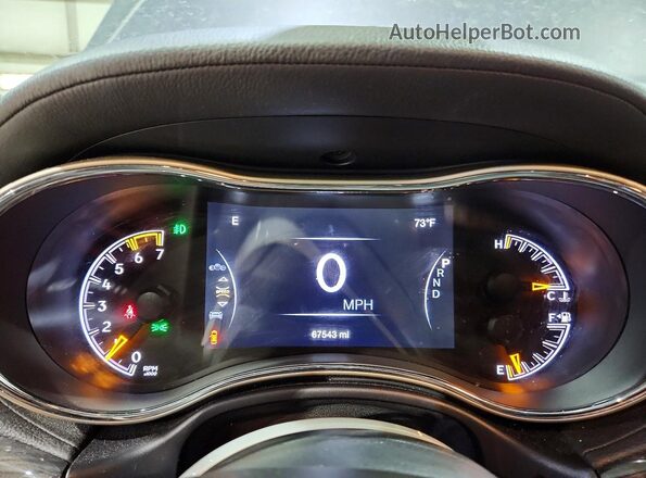 1C4RJFCT2HC835640 2017 JEEP GRAND Gray Instrument cluster view