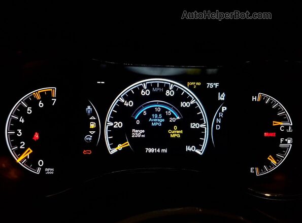 1C4RJFCT6KC766541 2019 JEEP GRAND White Vista del cuadro de instrumentos