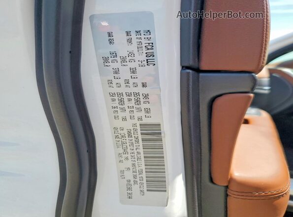 1C4RJFJG8JC334456 2018 JEEP GRAND White Widok naklejki z numerem VIN