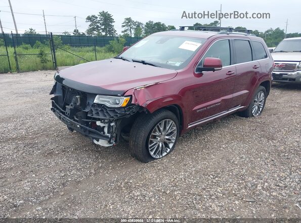 1C4RJFJM4JC408218 2018 JEEP GRAND CHEROKEE Red Передня ліва чверть
