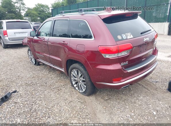 1C4RJFJM4JC408218 2018 JEEP GRAND CHEROKEE Red Задня ліва чверть