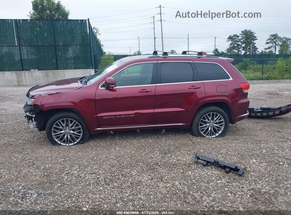 1C4RJFJM4JC408218 2018 JEEP GRAND CHEROKEE Red Вид задньої частини салону