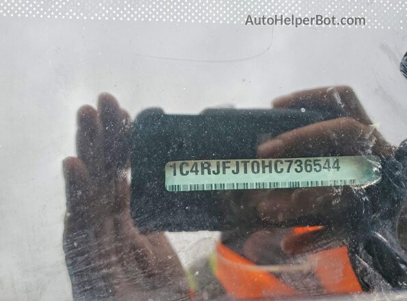 1C4RJFJT0HC736544 2017 JEEP GRAND Black VIN sticker view