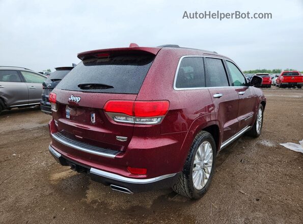 1C4RJFJT4HC875365 2017 JEEP GRAND Бордовый Задняя правая четверть