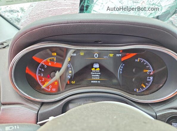 1C4RJFJT4HC875365 2017 JEEP GRAND Бордовый Вид щитка приборов