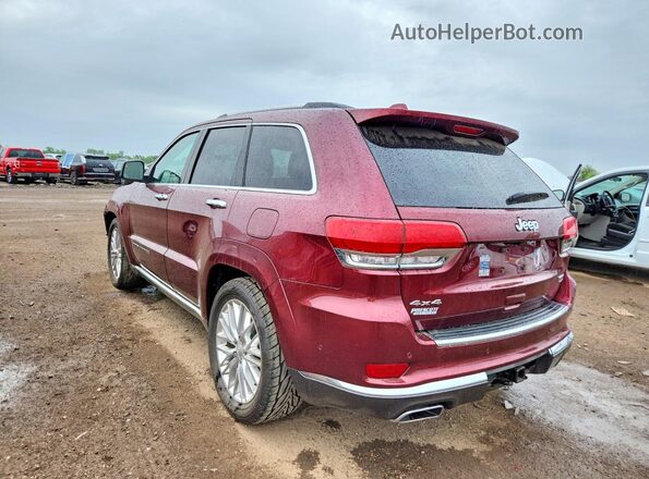 1C4RJFJT4HC875365 2017 JEEP GRAND Бордовый Задняя левая четверть