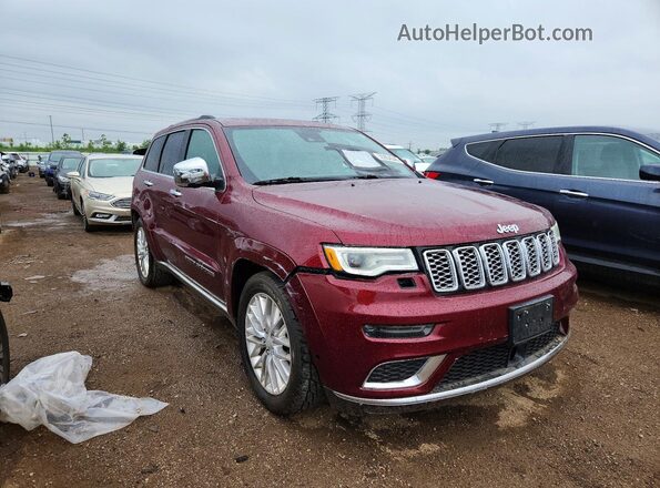 1C4RJFJT4HC875365 2017 JEEP GRAND Бордовый Передняя правая четверть