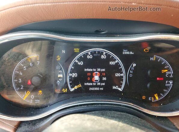 1C4RJFJT8JC102808 2018 JEEP GRAND Белый Вид щитка приборов